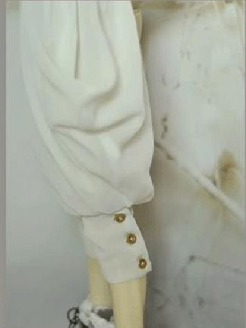 70cm/SD/MSD人形衣装 空の昼 貴族なズボン 白色/黒色あり