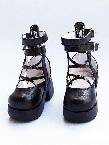 ドール靴 SDサイズ人形用 黒色 6302