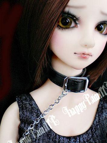 人形アイテム SDサイズ人形用 黒色首飾り