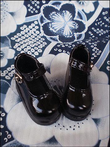 ドール靴 幼SDサイズ人形用 黒色