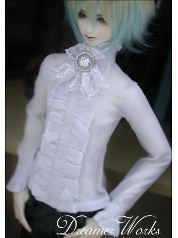 ドール服 70cm、SD、MSD人形衣装 男 王子シャツ