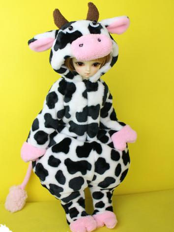 ドール用動物パジャマ 着ぐるみ MSD人形用 牛