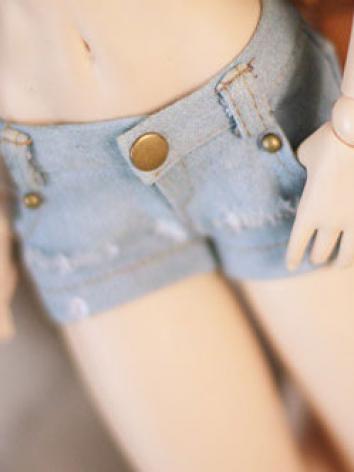 ドール衣装　DD/SDサイズ人形用　パンツ　ブルー色