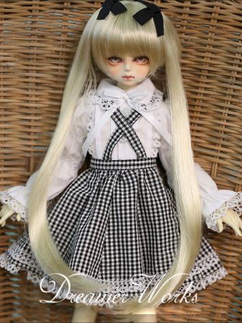 ドール用衣装セット　YSD/MSDサイズ人形用衣装セット　　黒色×白色スカートセット