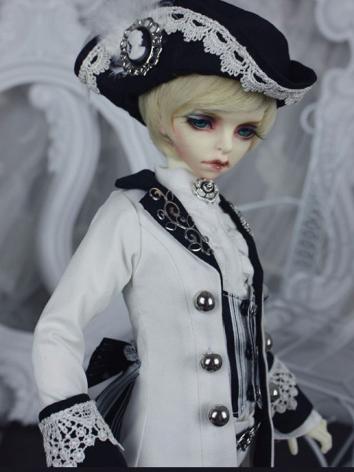 ドール衣装セット MSDサイズ人形用 【Buffalo】 Viscount 白色