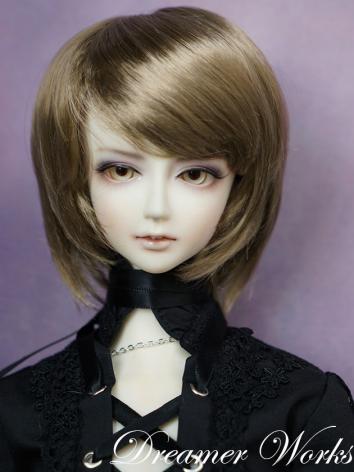 ドール用ウィッグ SD/MSD/YSDサイズ人形用ウィッグ ブラウン色 ショ-ト髪