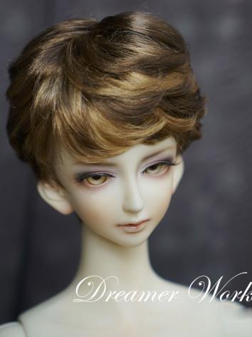 ドール用ウィッグ SD/MSD/YSDサイズ人形用ウィッグ ブラウン色 ショート髪