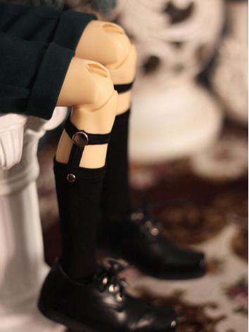ドール靴下 SD/MSD/YSDサイズ人形用 ソックスガーター 黒色