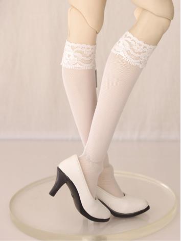 ドール靴下　SD/MSD/MDDサイズ人形通用 白色/黒色あり