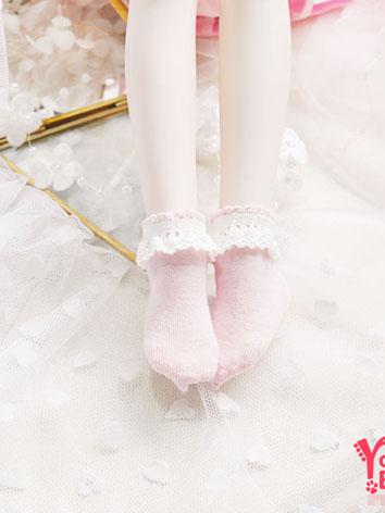 ドール靴下 SD/MSD/YSDサイズ人形用　白色/ブルー/黄色/ピンク/黒色あり