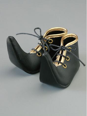 ドール用靴 MSDサイズ人形用お靴 ブラック/黒色 SHOESM02