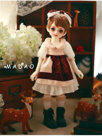 球体関節人形用衣装セット MSD/DSDサイズ人形用 Alice 赤色