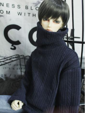 ドール服 セーター ブラック 70cm/SD/MSDサイズ人形用 男用