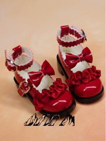 ドール用お靴 SD/MSDサイズ人形用 お靴 ホワイト/ピンク/赤色/ブラック 女用