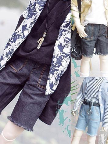 ドール用服 パンツ SD17/MSD/YSDサイズ人形用 男用 ブルー/灰色