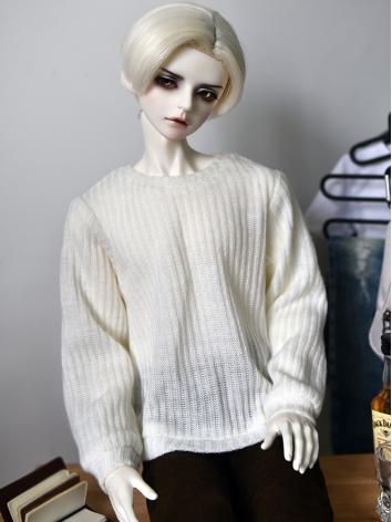 ドール用衣装 72cm/70cm/SDサイズ人形用 セーター ホワイト/灰色/薄い灰色