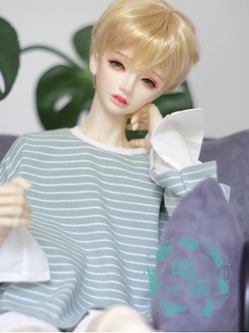 ドール用服 Ｔシャツ SD17/MSD/YSDサイズ人形用 男用 緑色/ピンク/ブルー/ブラック