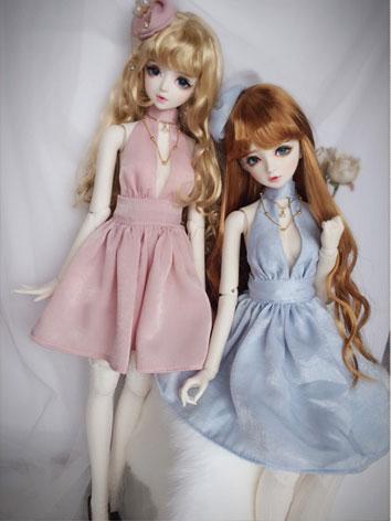 ドール用服 ドレス ピンク/ブルー SD/MSDサイズ人形用 女性用
