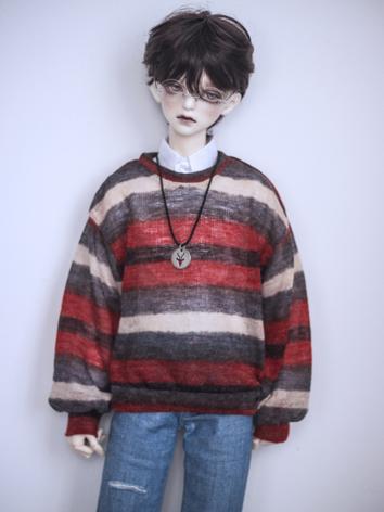 ドール用Ｔシャツ A299 SD10サイズ人形用 男用 縞編み