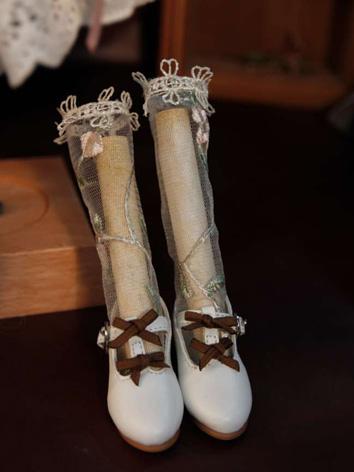 ドール靴 BJD MSDサイズ人形用 ホワイト