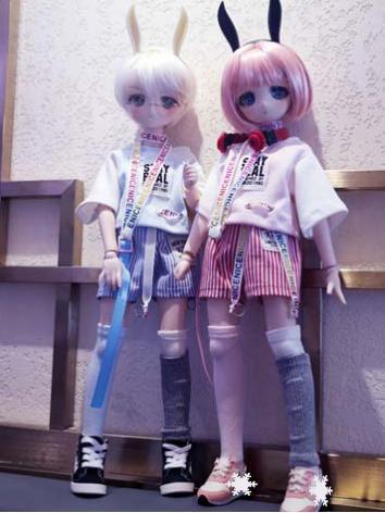 球体関節人形用 衣装セット  ブルー/黄色/ピンク MSDサイズ人形用 女用