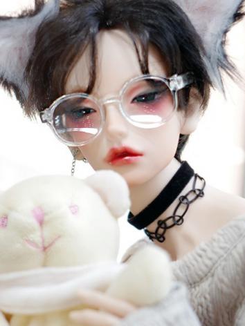 BJD人形用眼鏡 樹脂透明メガネ　SD/70cmサイズ...