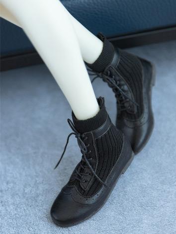 BJDドール用 お靴 ブラック SD/70cmサイズ人形用