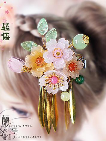 BJD DOLL ドール用 髪飾り 和風 飾り物 簪 花 SDサイズ人形用