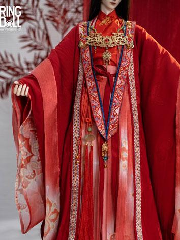 BJDドール用 Rc70-153中国伝統結婚式用服 漢服 古代服 68-73cmサイズ人形用