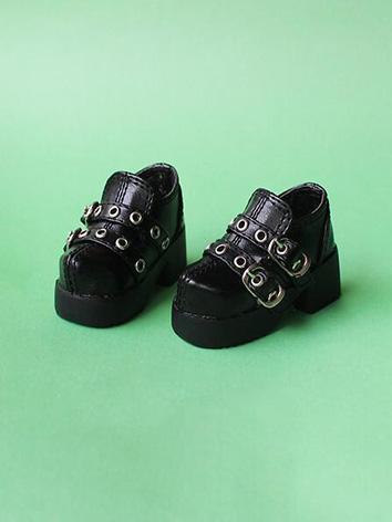 ドール靴 MSD人形用 PUNKスタイル 黒色 673...