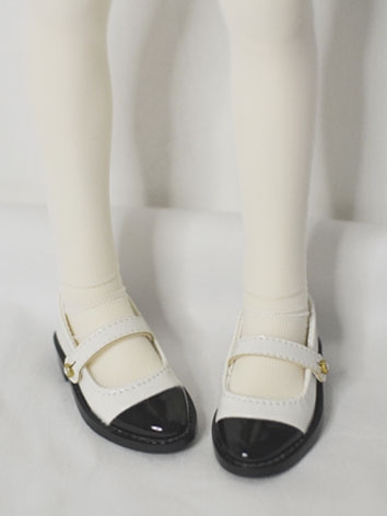 BJD DOLL ドール用 皮革靴 白黒 MSDサイズ人形用 017