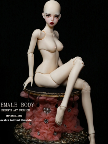 BJD 球体関節人形用ボディ 1/4サイズ fashiondoll 46cm 女