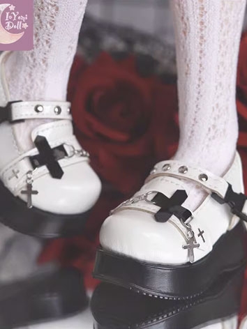BJDドール用 お靴 ブラック ホワイト ピンク パープル 女の子用 MSD/MDDサイズ人形用
