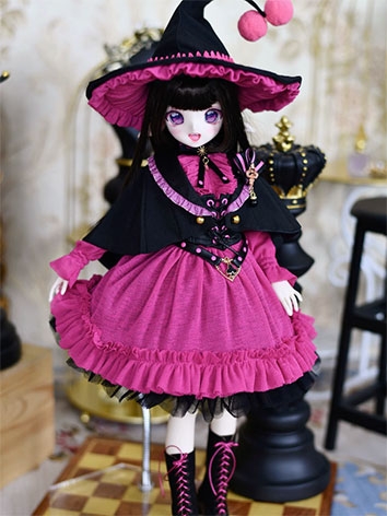 BJDドール用 洋服『Bubu』ピンク 女の子用 オーダー製作 MSD/MDDサイズ人形用