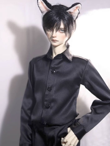 ドール用服 シャツ 長袖 ブラック ホワイト グリーン グレー POPO68/SD10女の子/Loongsoul73cmサイズ人形用A458 BJD