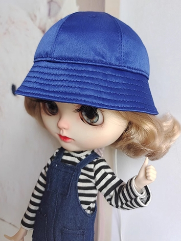 ドール用帽子 ハット バケットハット ブルー SD/小顔SD/MSD/幼SDサイズ人形用 BJDDOLL