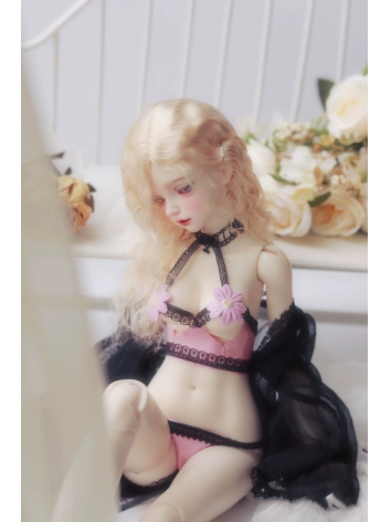 BJDドール用服 パジャマ ブラック 【魅夜】女の子用 MSDサイズ人形通用