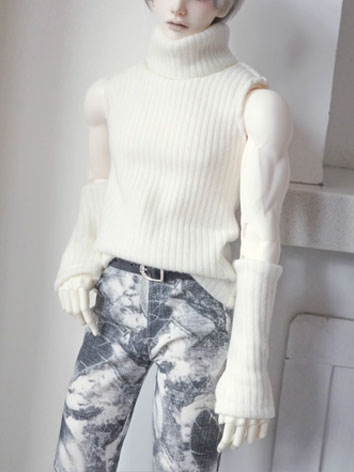 ドール用服 セーター ブラック ホワイト ブラウン POPO68/SD10女の子/Loongsoul73cmサイズ人形用A468 BJD