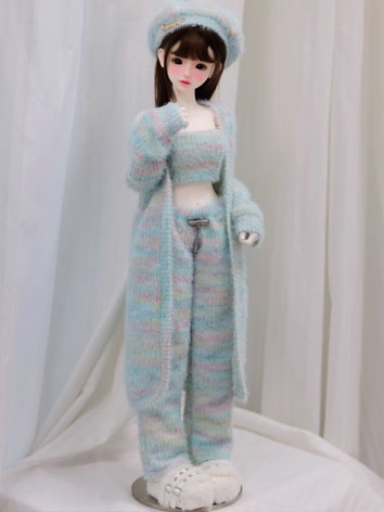 ドール用服 衣装セット ブルー カラーフル MSDサイズ人形用 BJD