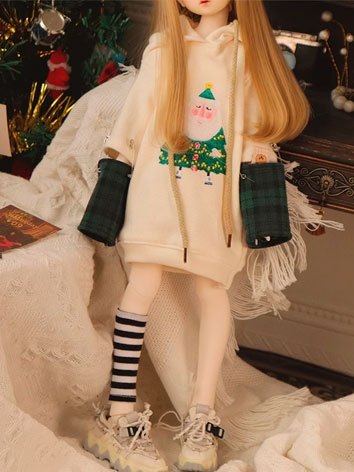 ドール用服 パーカー クリスマス服 女の子  YOSD/MSDサイズ用 球体関節人形用 BJD