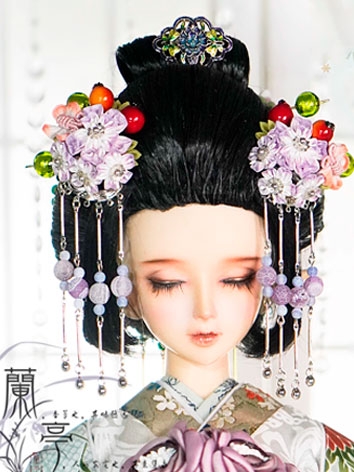 ドール用髪飾りセット 和風 飾り物 小物 SD/70cmサイズ人形通用 BJD