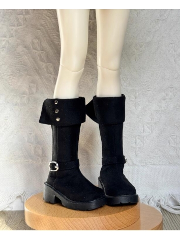 ドール用お靴 ブラック ロングブーツ MSDサイズ人形用 BJD DOLL