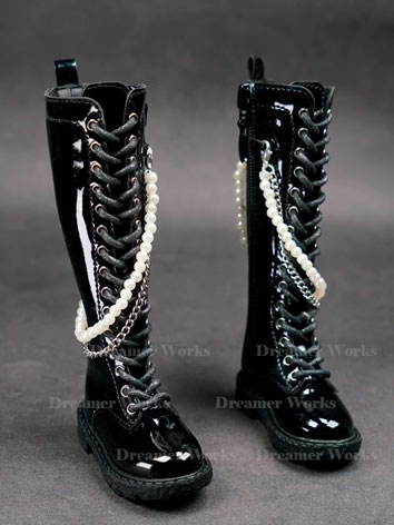ドール用お靴 ブーツ ブラック MSD/70cmサイズ人形用 BJD DOLL