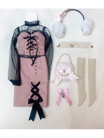 ドール用服 衣装セット 洋服 女の子用 ブルー/ピンク SD/MSDサイズ人形 球体関節人形 BJDDOLL