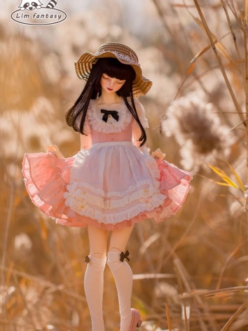 ドール用服 ワンピース 洋服 ピンク 女の子用 AS62/SD10/13/SDGRサイズ用 球体関節人形 BJD