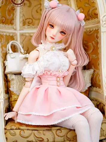 ドール用服 【白草莓】ピンク女の子用 SDGR/DD/サイズ人形用