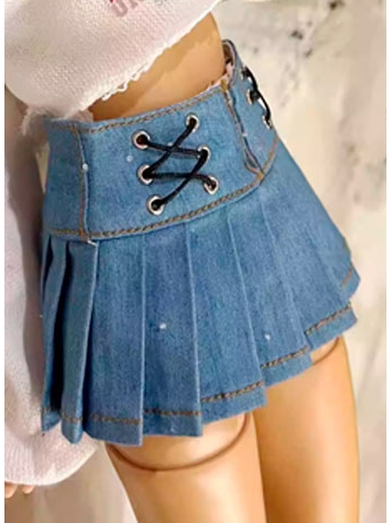 ドール用服  スカート ブルー MSD/SDサイズ人形用 球体関節人形用 BJD