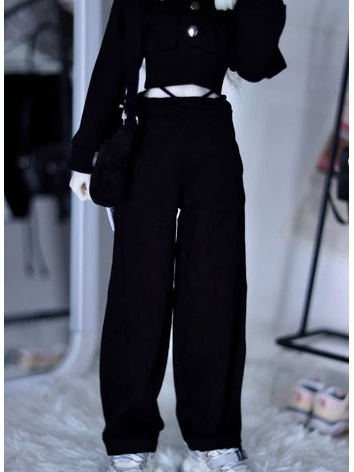 ドール用服 ズボン ブラック MSD/SD10女の子/POPO68/Loongsoul73cmサイズ人形用 BJD A492