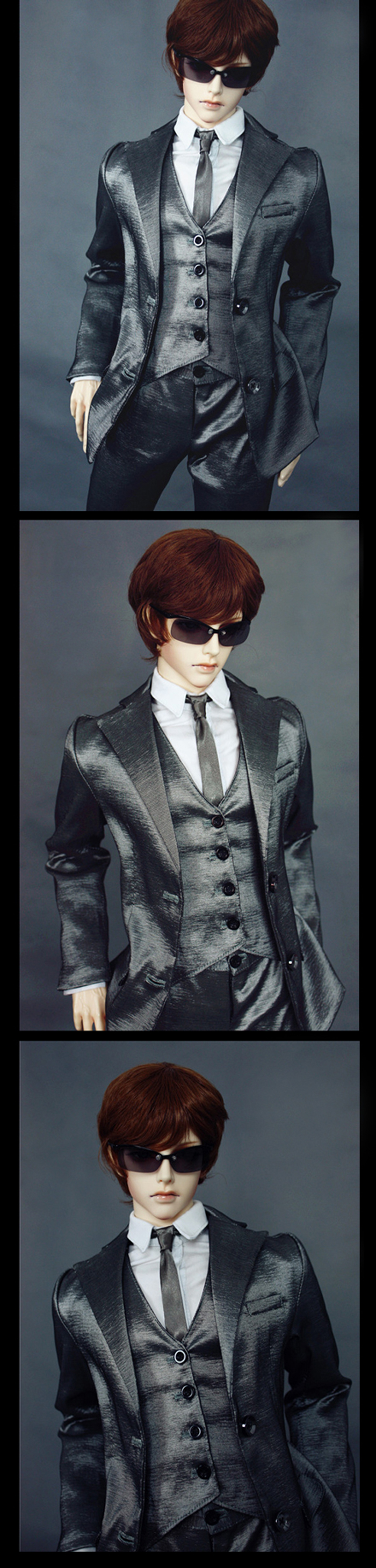 ドール衣装セット SOOM-ID/70cm/SD17/SD13/SD10サイズ人形用 Silver Suit for スーツセット