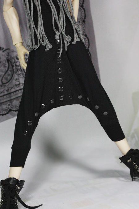 ドール用衣装　70cm/SD/MSDサイズサイズ人形用　黒色　籠パンツ